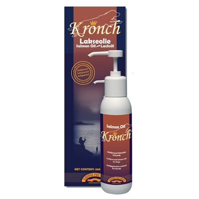Chien d'huile de saumon kronch