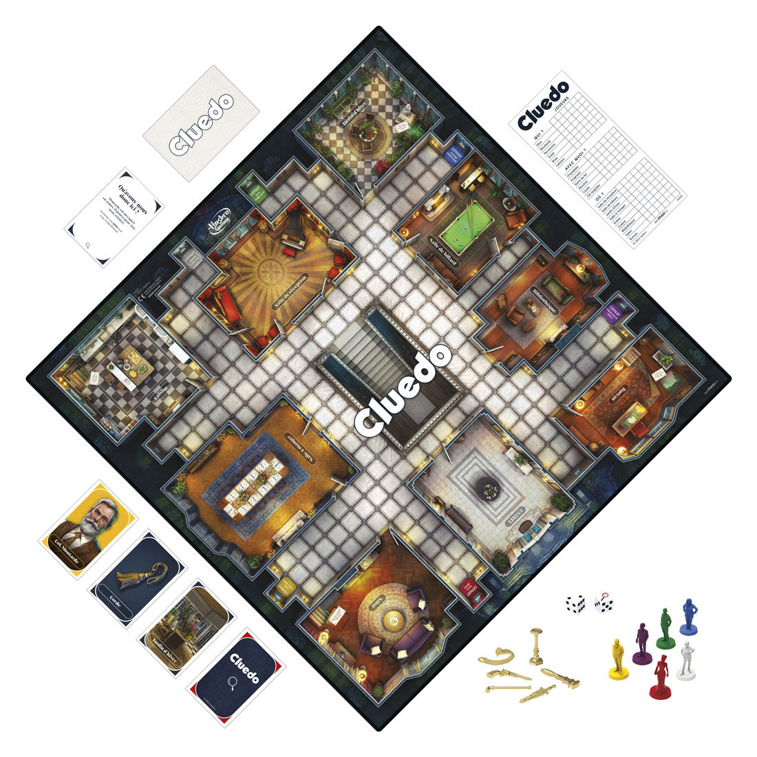 Hasbro cluedo klasikinis nusikalstamumo žaidimas