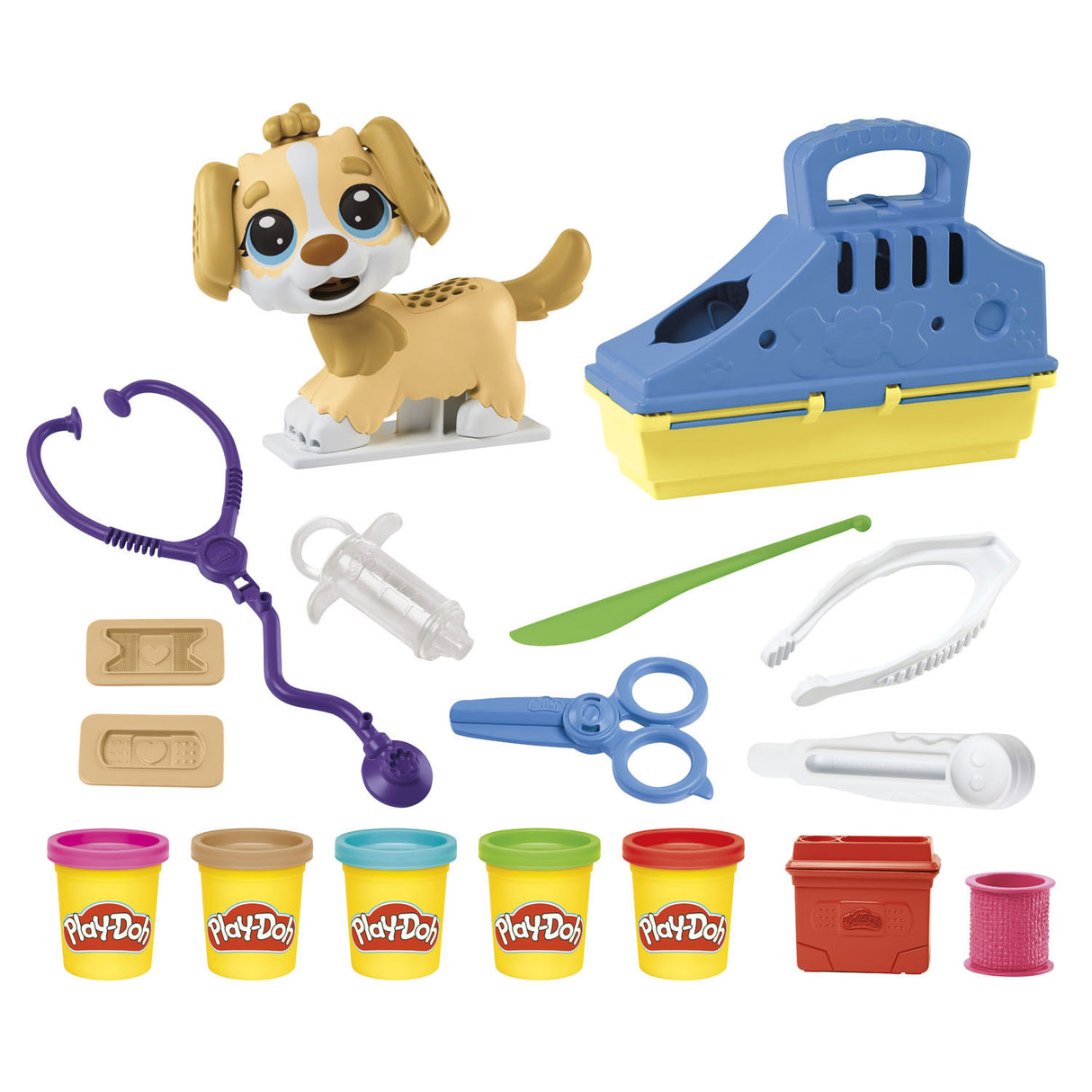 Play -Doh Care n Carry Vet - Set de juego de arcilla