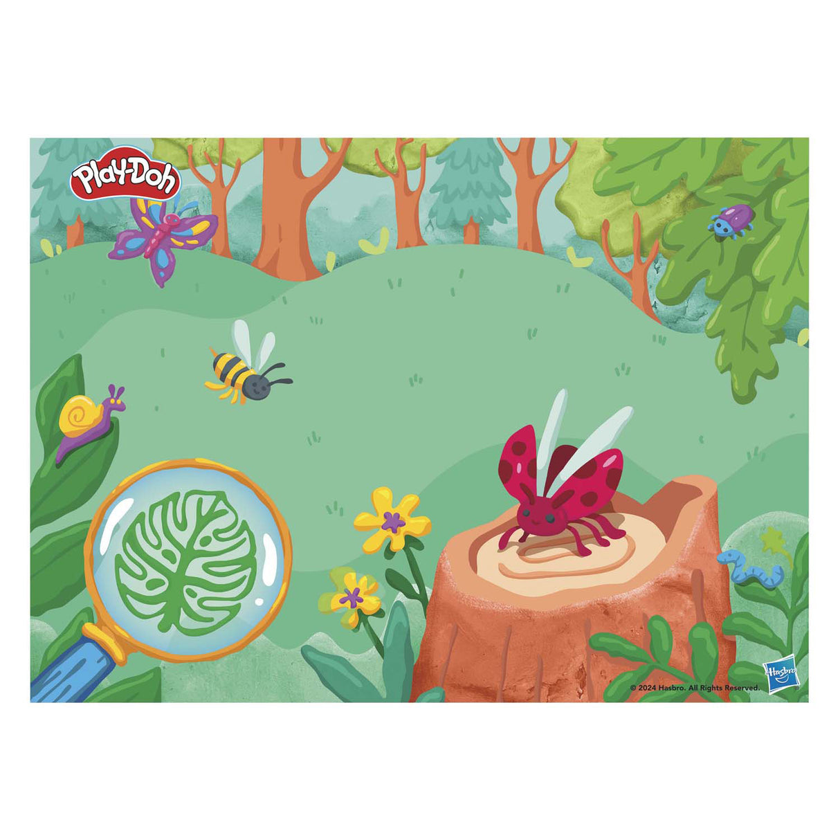 Play-doh mikroskooppi valolla - 5 saviruukkua