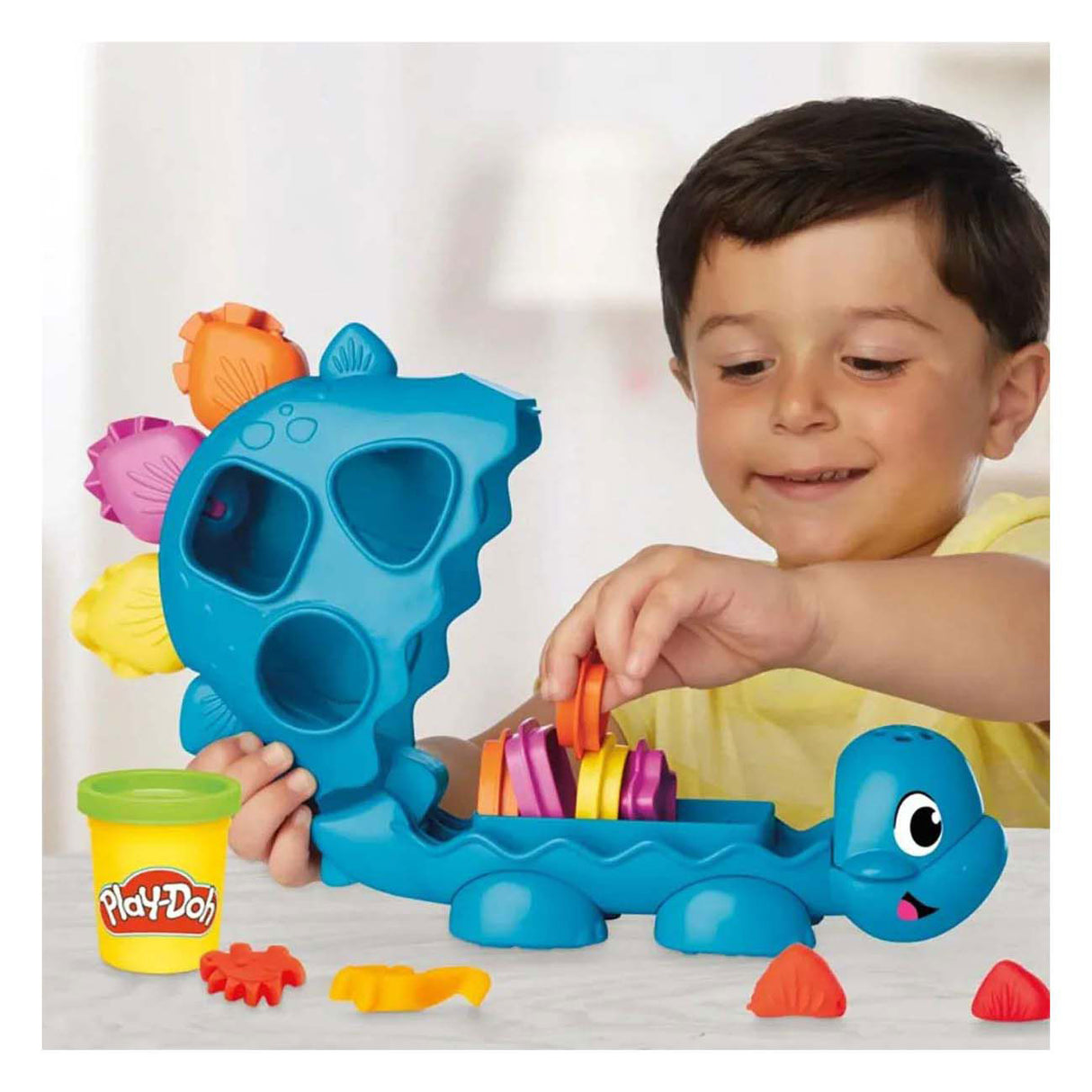 Play-doh shapes and colors dinosaur
