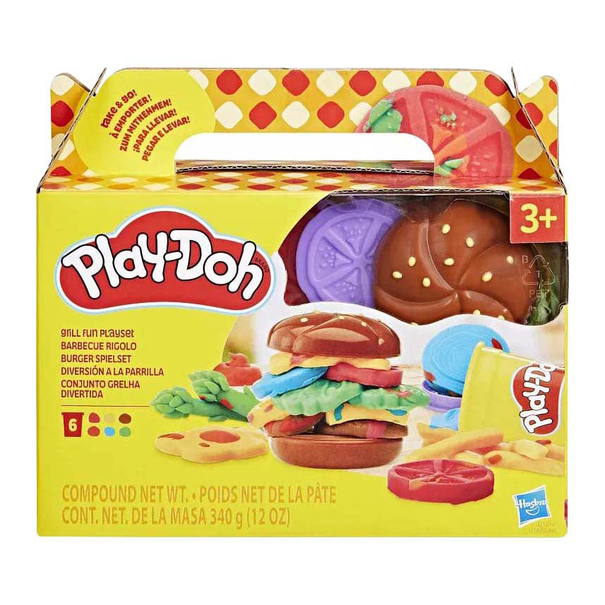 Zábava pri grilovaní Play-doh - 6 hlinených nádob