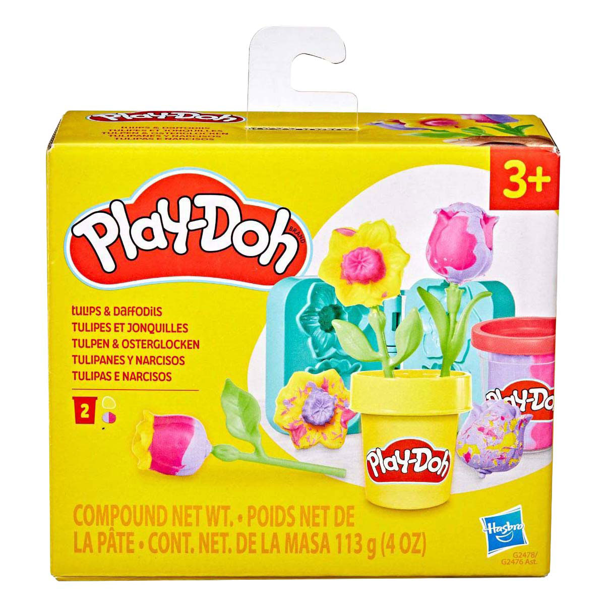 Play-Doh Lil' Flowers Tulip - 2 clay pots