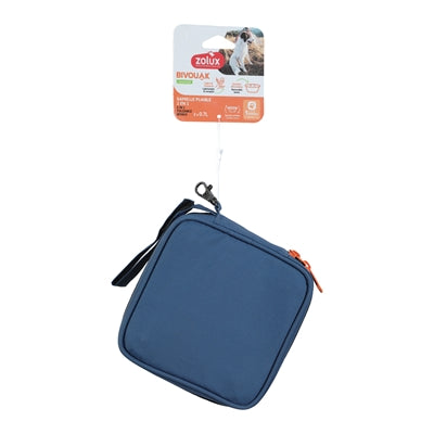 Zolux BVK 2v1 skládací miska na jídlo a miska na pití modrá