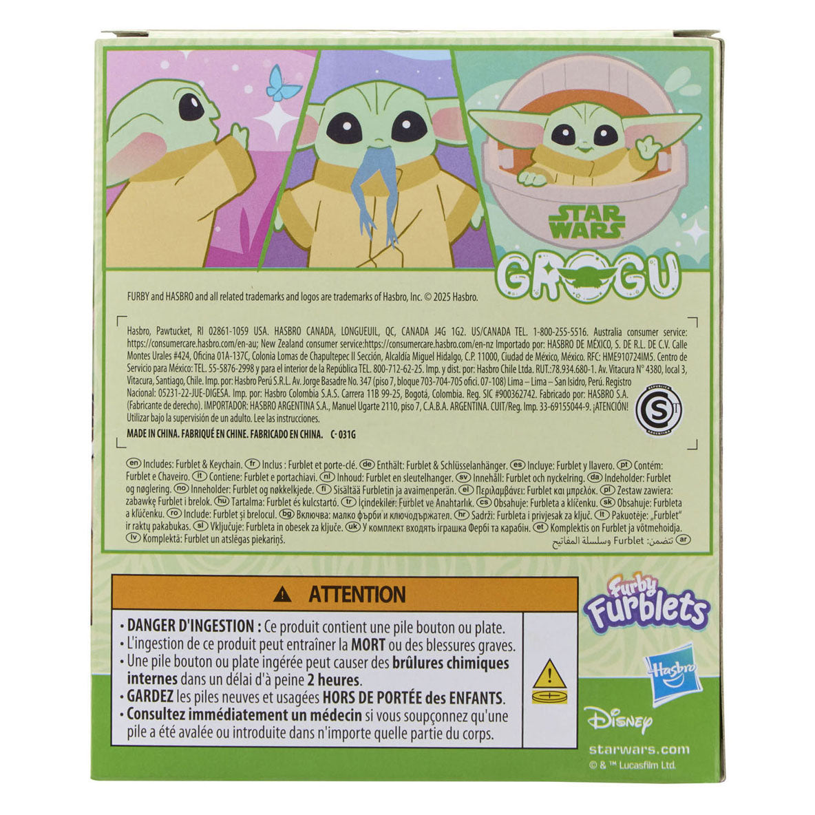 Hasbro furby fublets grogu interactieve knuffel