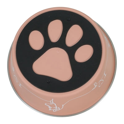 Zolux love dog food bowl pink