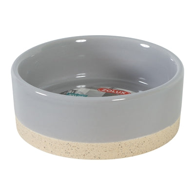 Zolux olaria madskål keramisk grå