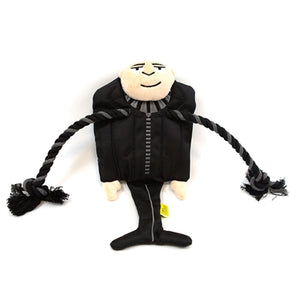 Gru di peluche dei Minions con sciarpa e corda interdentale