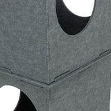 Trixie cat house tower nele felt gray