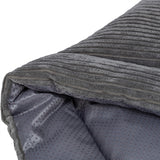 Trixie lounge mat jonna ribbed fabric dark gray