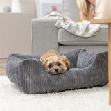 Trixie hondenmand jonna vital ribstof donkergrijs