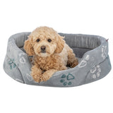 Trixie dog bed jimmy soft oval light gray