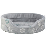 Trixie dog bed jimmy soft oval light gray