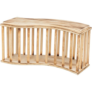 Trixie Heu Rack mat gebrannten Holzdeckel