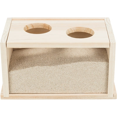 Trixie zandbad hamster gerbil onbehandeld hout