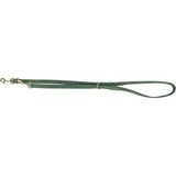 Trixie dog leash pure adjustable leather sage green