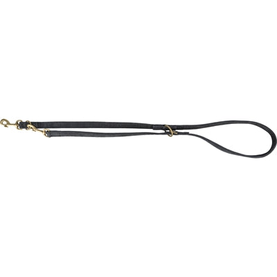 Trixie dog leash pure adjustable leather black