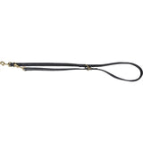 Trixie dog leash pure adjustable leather black
