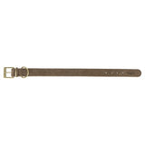 Trixie halsband hond pure leer bruin