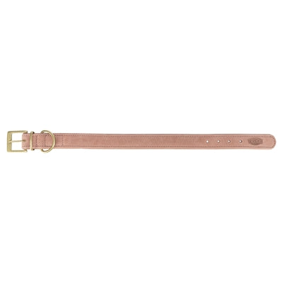 Trixie dog collar pure leather pink