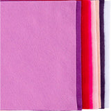 Creativ company hobby felt, A4, sheet 210x297 mm, thickness 2 mm, purple pink harmony, 10 pieces in a box