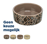 Trixie food bowl drinking bowl Leo cat ceramic leopard print assorted