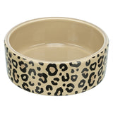 Trixie food bowl drinking bowl Leo cat ceramic leopard print assorted