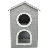 Trixie kattenmand kattenhuis nora soft 2 verdriepingen lichtgrijs