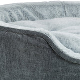 Trixie vital hondenmand lino soft ovaal grijs lichtgrijs