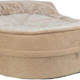 Trixie vital hondenmand lino soft ovaal beige creme
