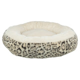 Trixie hondenmand leo soft rond pluche creme panterprint