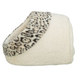 Trixie kattenmand iglo leo soft pluche creme panterprint