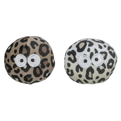 Trixie bal met ogen panterprint met kattenkruid catnip assorti