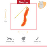 Glad kæledyr tabby patch kat fiskestang guldfisk orange
