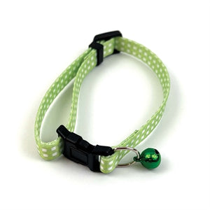 Happy pet tabby patch collar cat diamond green