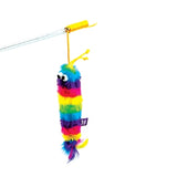 Happy pet tabby patch cat rod rainbow assorted