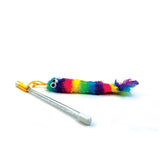 Happy pet tabby patch cat rod rainbow assorted