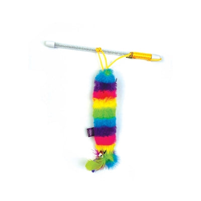 Happy pet tabby patch cat rod rainbow assorted
