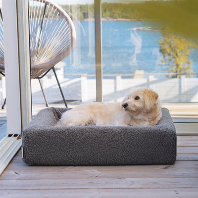 Bia bed premium cover teddy grey