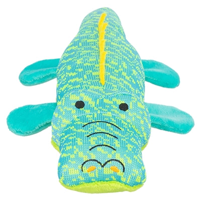 Trixie krokodilo audinys aqua green