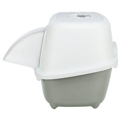 Trixie Cat Litter Tray Davio Top Outdoor with Hood Grey White