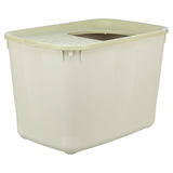 Trixie cat litter box hop-in grey green