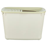 Trixie cat litter box hop-in grey green