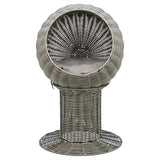 Trixie Cat Basket Amalia Round Polyrattan Grey