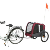 Trixie hondenfietskat grijs rood