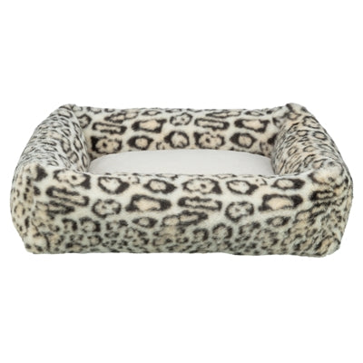Trixie dog bed Leo angular leopard print cream