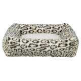 Trixie dog bed Leo angular leopard print cream