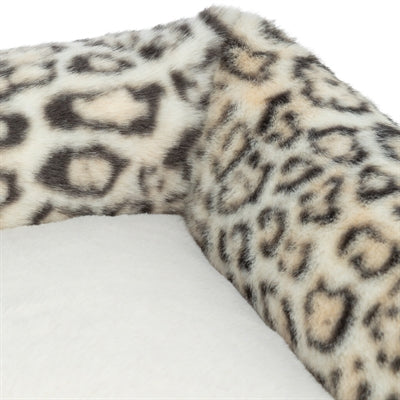 Trixie dog bed Leo angular leopard print cream