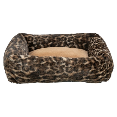 Trixie dog bed Leo angular leopard print brown