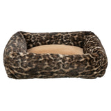 Trixie dog bed Leo angular leopard print brown